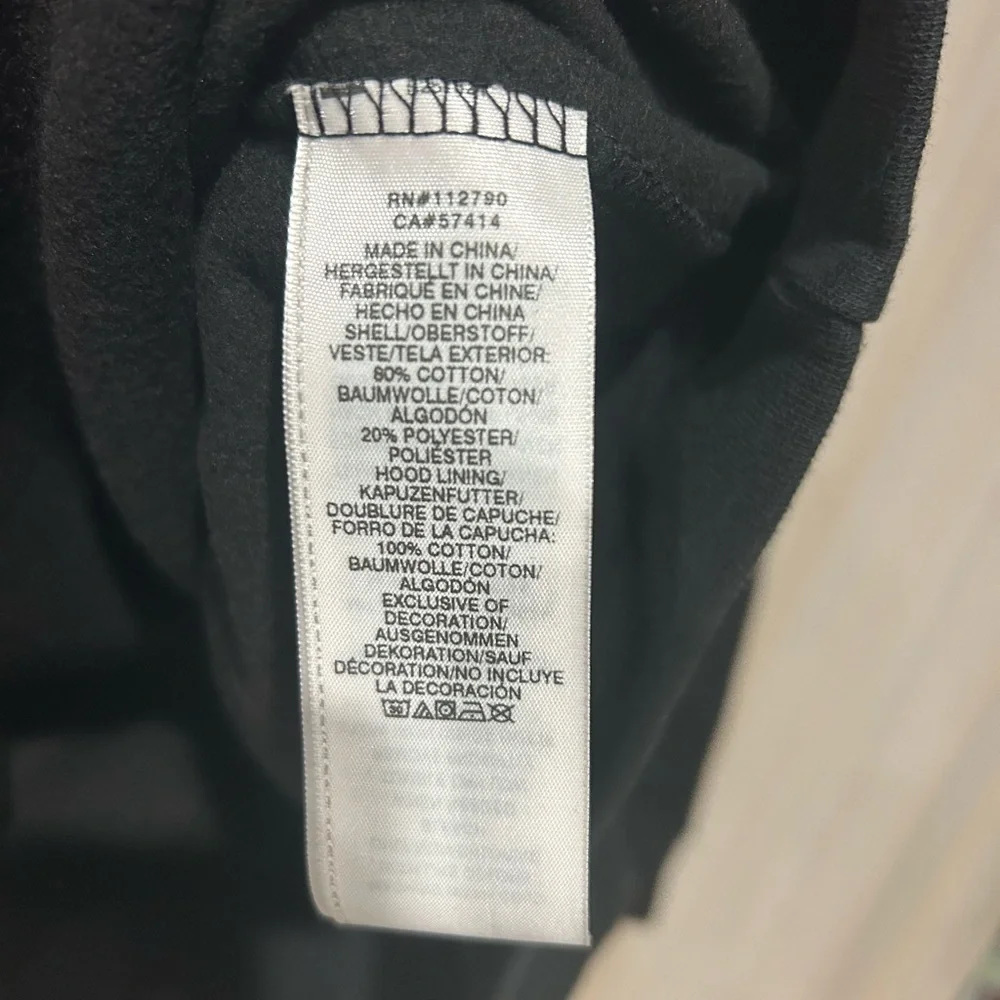 True Religion Men’s World Tour Pullover Hoodie Black Size Large